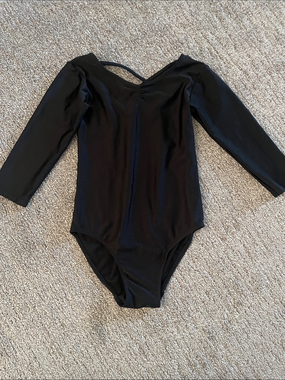 Girls L/S Black leotard